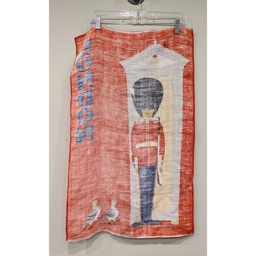 Buckingham Palace Guard Irish Linen Banner or Decorative Hand Towel